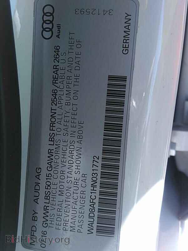 2017 Audi A6 - VIN: WAUD8AFC1HN031772 - Фото 6