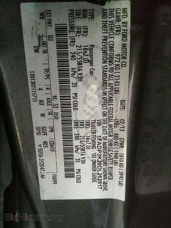 2013 Ford Focus - VIN: 1FADP3K29DL262817 - Фото 6