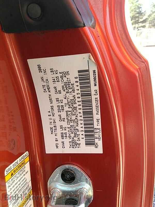 2006 Mitsubishi Eclipse - VIN: 4A3AK24F86E054406 - Фото 6