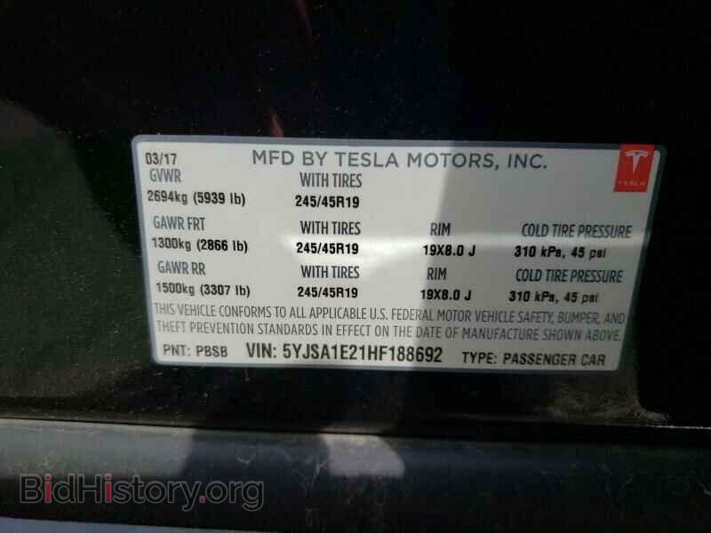2017 Tesla Model S - VIN: 5YJSA1E21HF188692 - Photo 6