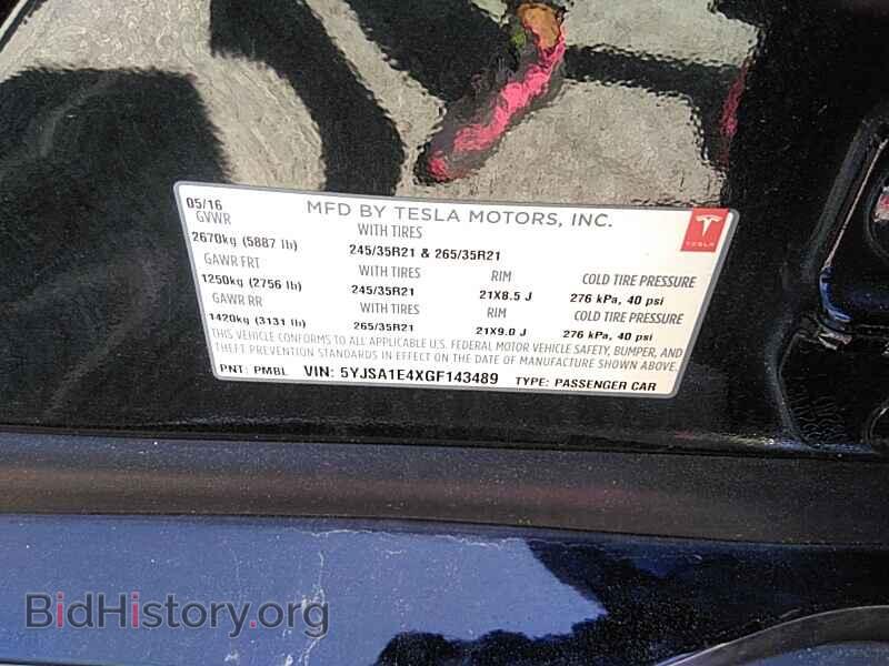2016 Tesla Model S - VIN: 5YJSA1E4XGF143489 - Фото 6