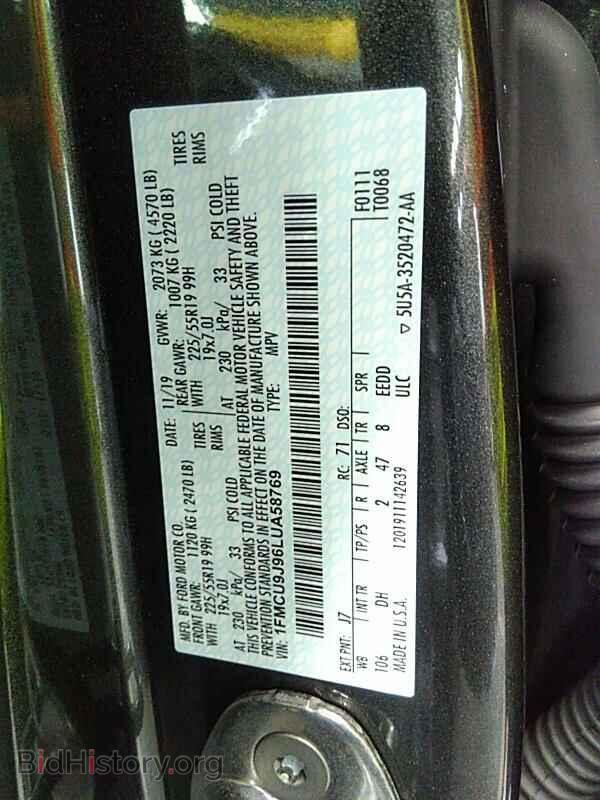 2020 Ford Escape - VIN: 1FMCU9J96LUA58769 - Photo 6