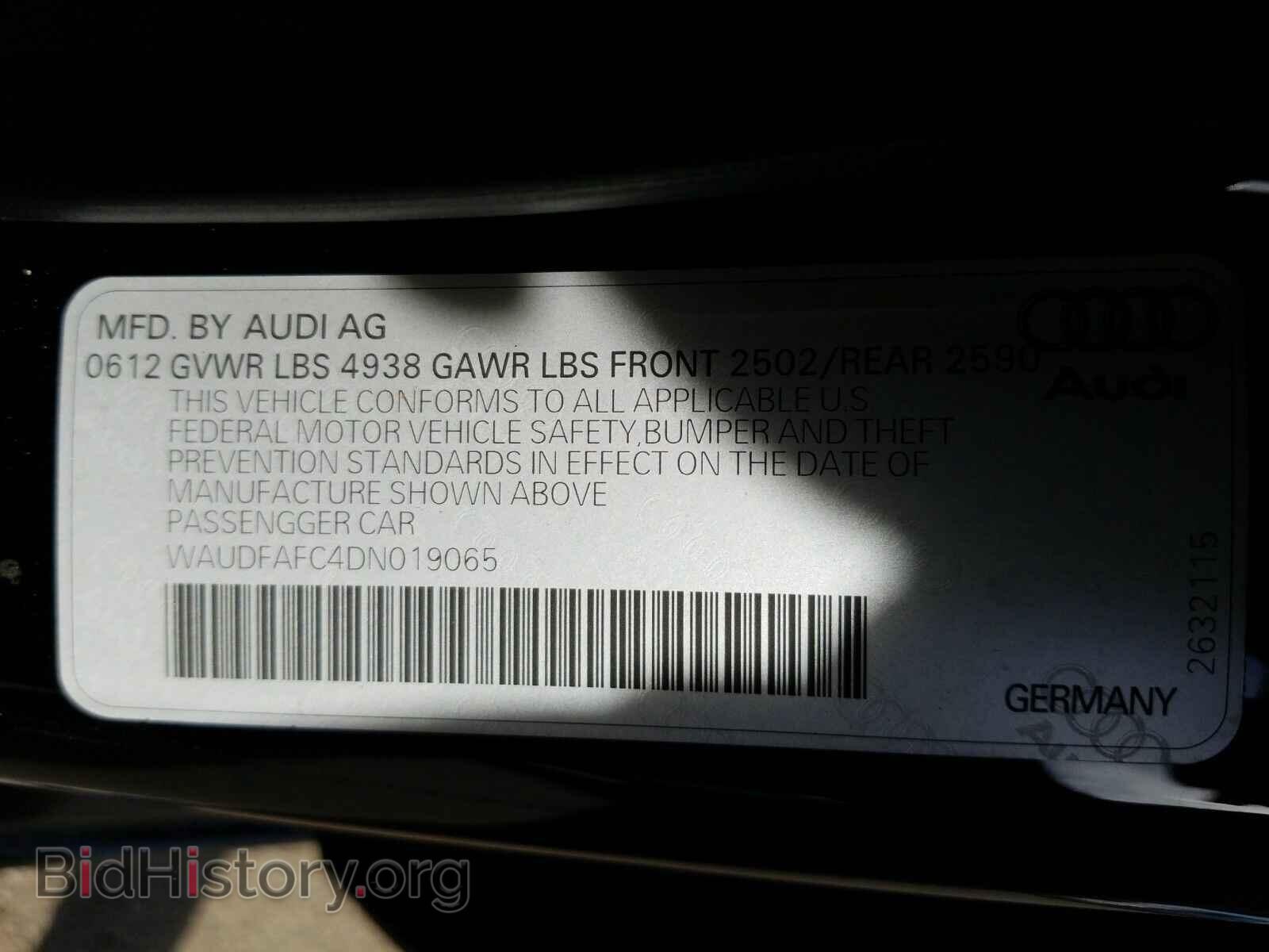 2013 Audi A6 - VIN: WAUDFAFC4DN019065 - Photo 6