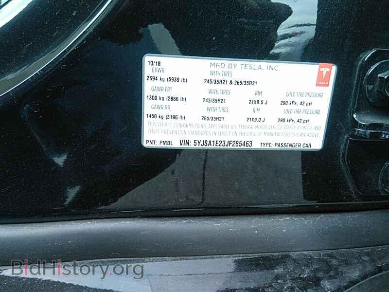 2018 Tesla Model S - VIN: 5YJSA1E23JF285463 - Фото 6