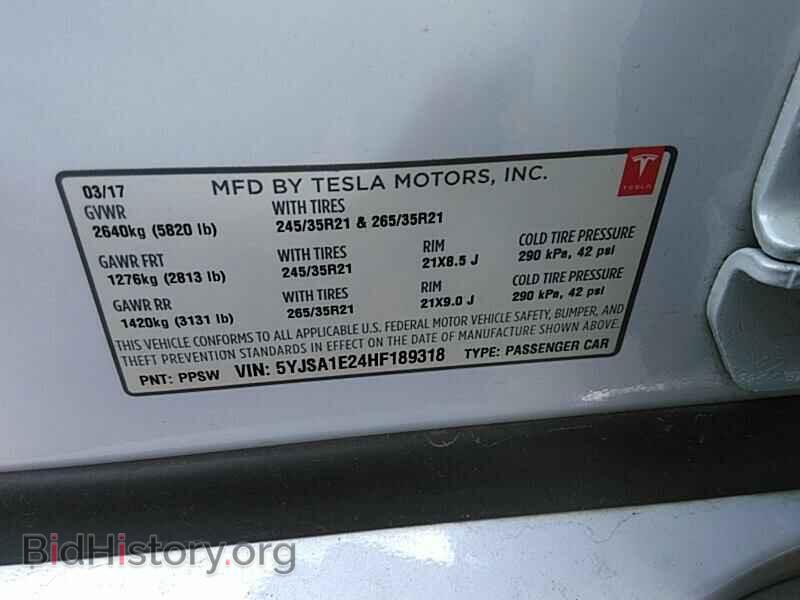 2017 Tesla Model S - VIN: 5YJSA1E24HF189318 - Photo 6