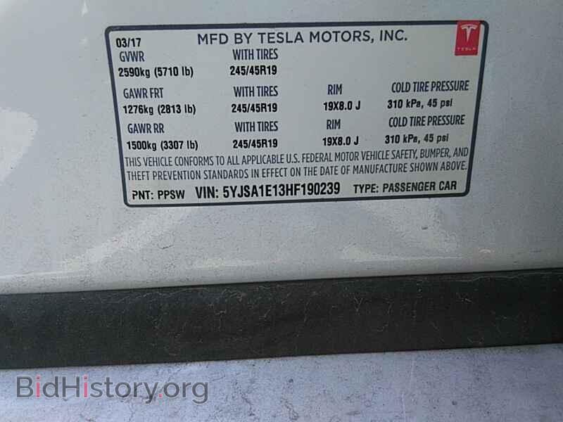 2017 Tesla Model S - VIN: 5YJSA1E13HF190239 - Photo 6