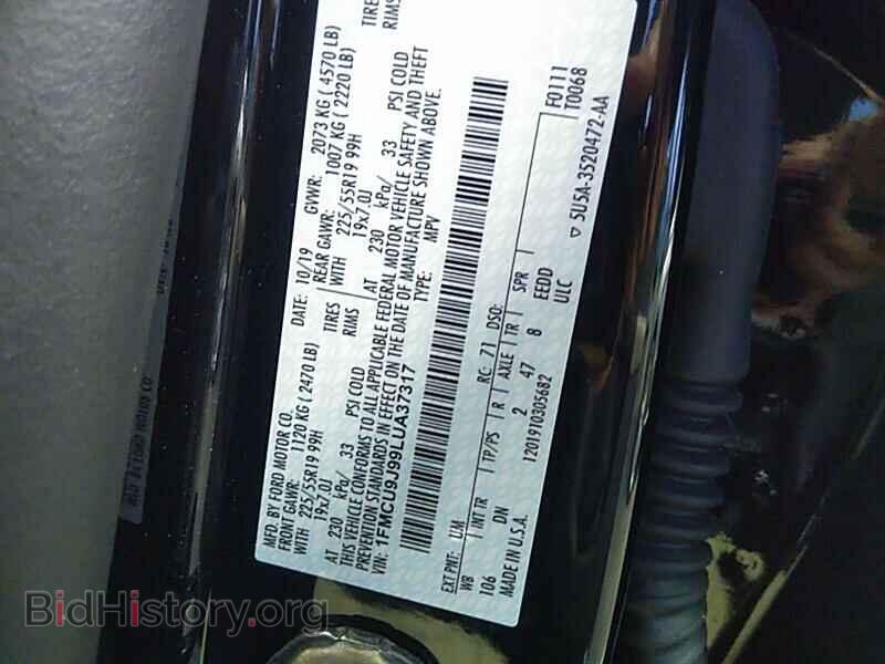 2020 Ford Escape - VIN: 1FMCU9J99LUA37317 - Photo 6