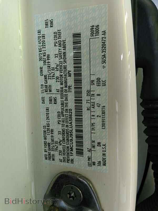 2020 Ford Escape - VIN: 1FMCU9J95LUA58620 - Photo 6