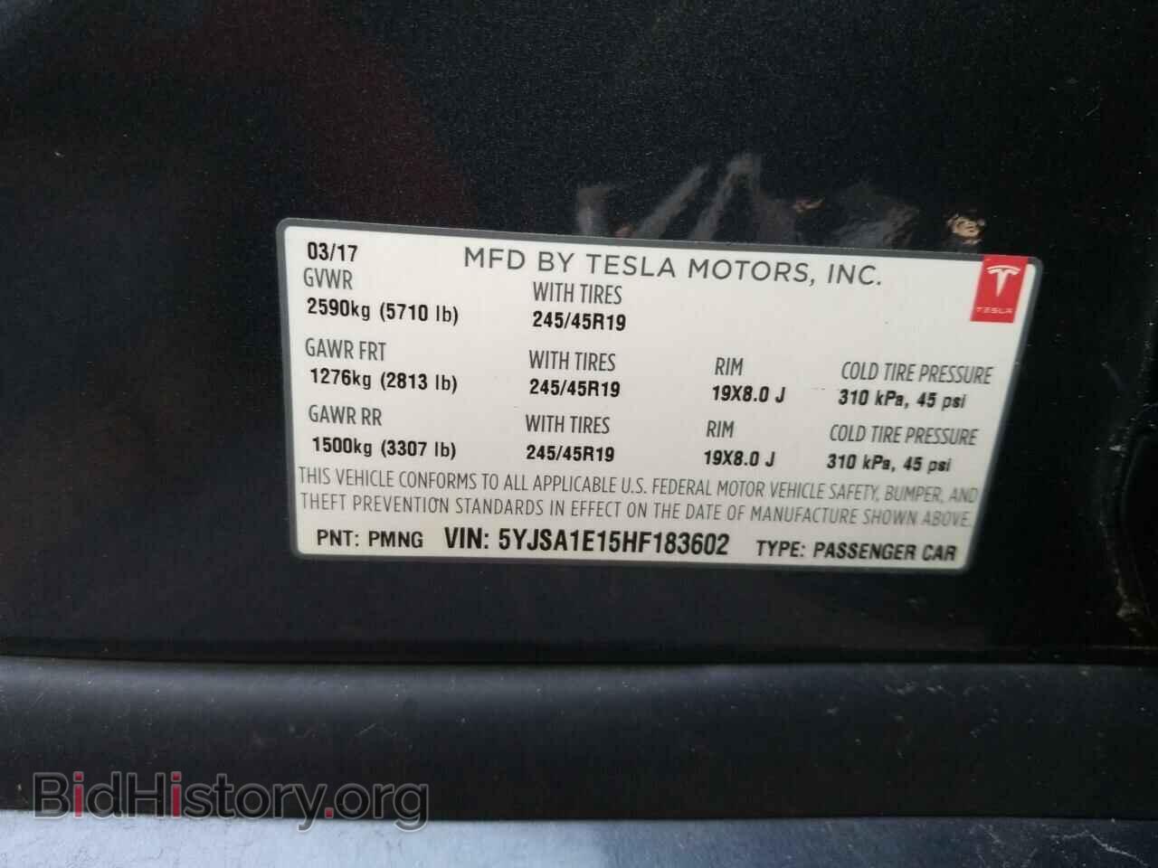 2017 Tesla Model S - VIN: 5YJSA1E15HF183602 - Photo 6