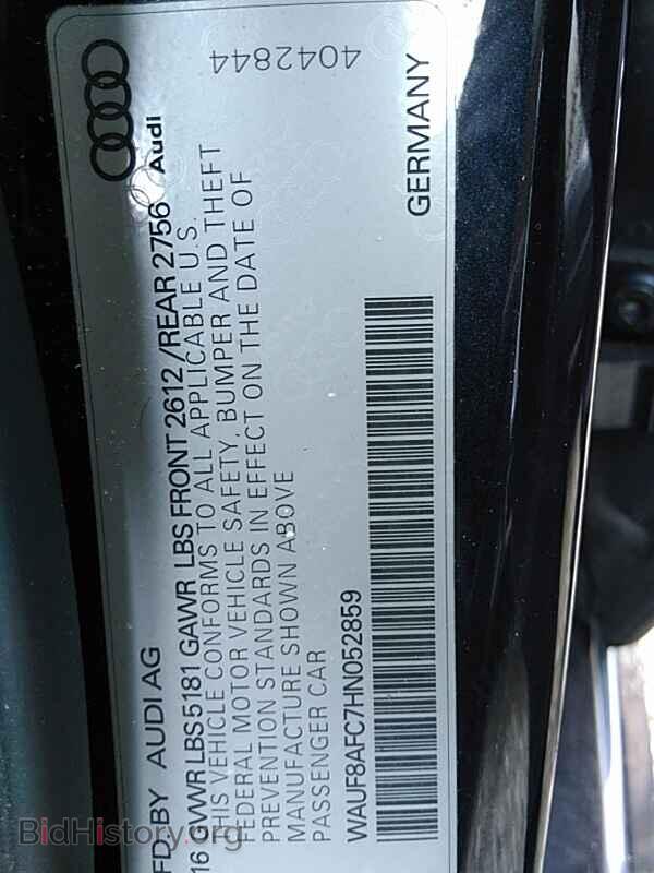 2017 Audi A6 - VIN: WAUF8AFC7HN052859 - Фото 6