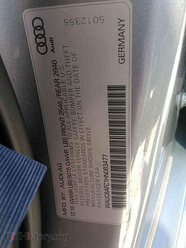 2017 Audi A6 - VIN: WAUC8AFC1HN083477 - Фото 6