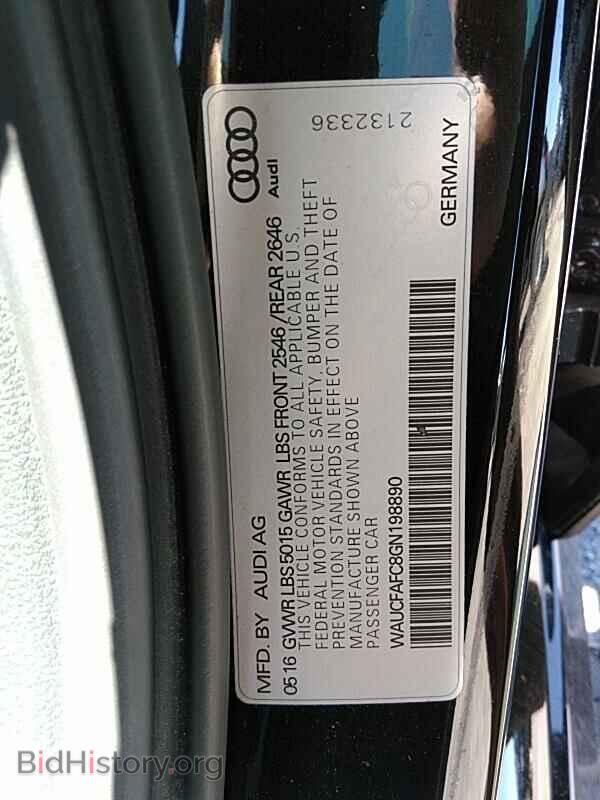 2016 Audi A6 - VIN: WAUCFAFC8GN198890 - Фото 6