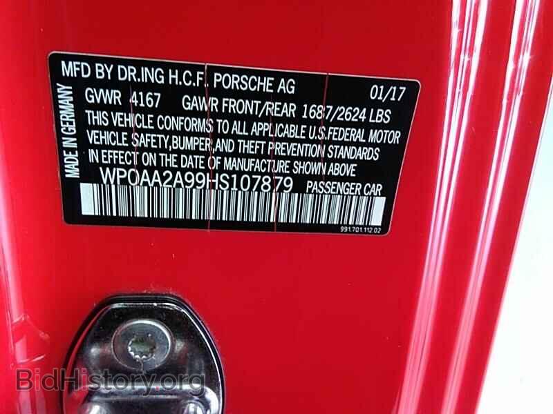 2017 Porsche 911 - VIN: WP0AA2A99HS107879 - Фото 6