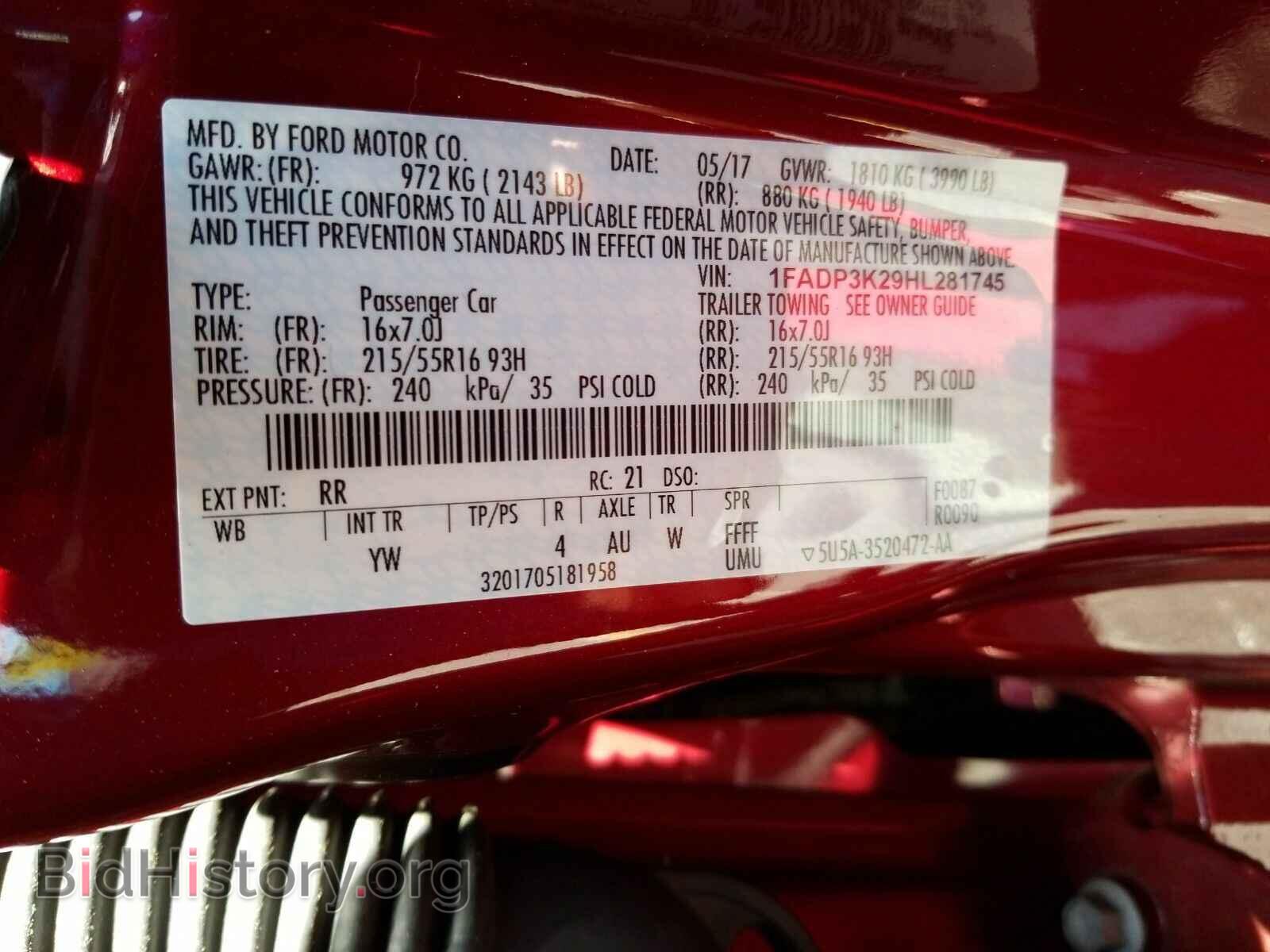 2017 Ford Focus - VIN: 1FADP3K29HL281745 - Photo 6