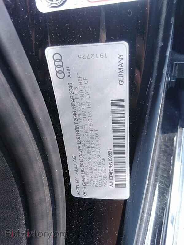 2016 Audi A6 - VIN: WAUCFAFC7GN190537 - Фото 6