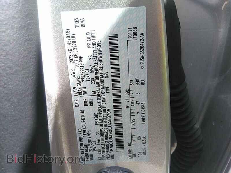 2020 Ford Escape - VIN: 1FMCU9J92LUA58705 - Photo 6