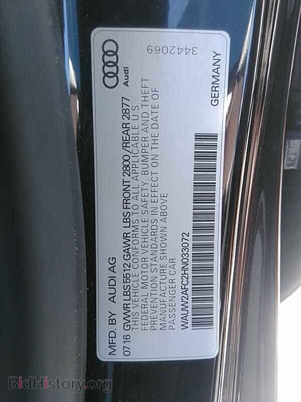 2017 Audi A7 - VIN: WAUW2AFC2HN033072 - Фото 6