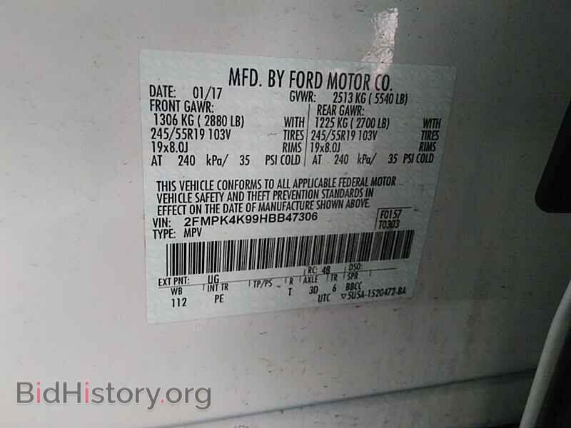 2017 Ford Edge - VIN: 2FMPK4K99HBB47306 - Photo 6