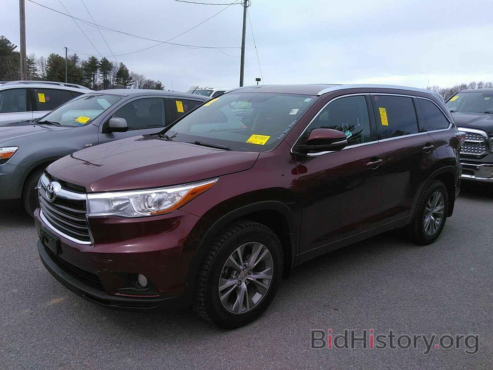 Фотография 5TDJKRFH5FS148229 - Toyota Highlander 2015