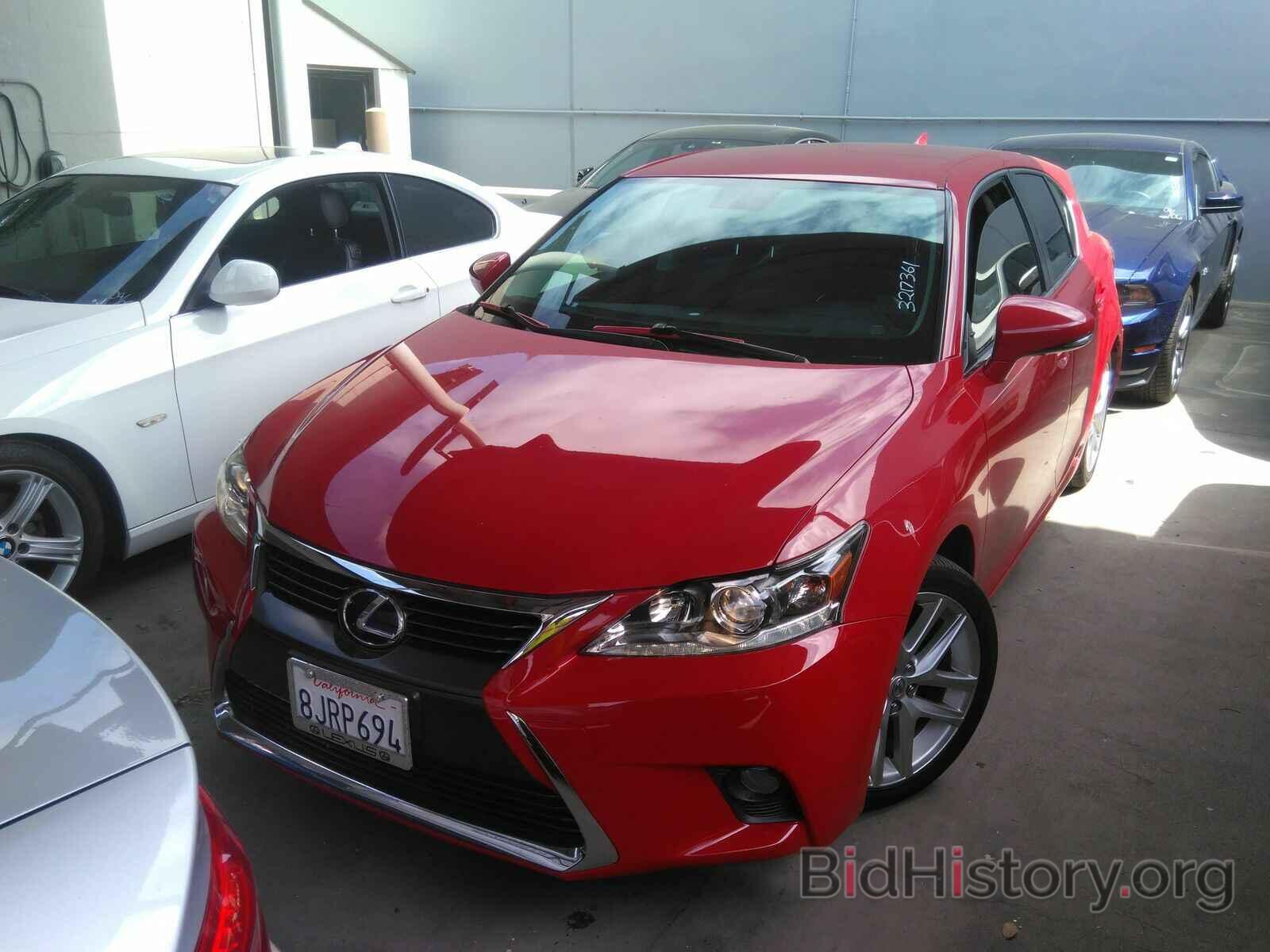 Фотография JTHKD5BH7G2256582 - Lexus CT 200h 2016