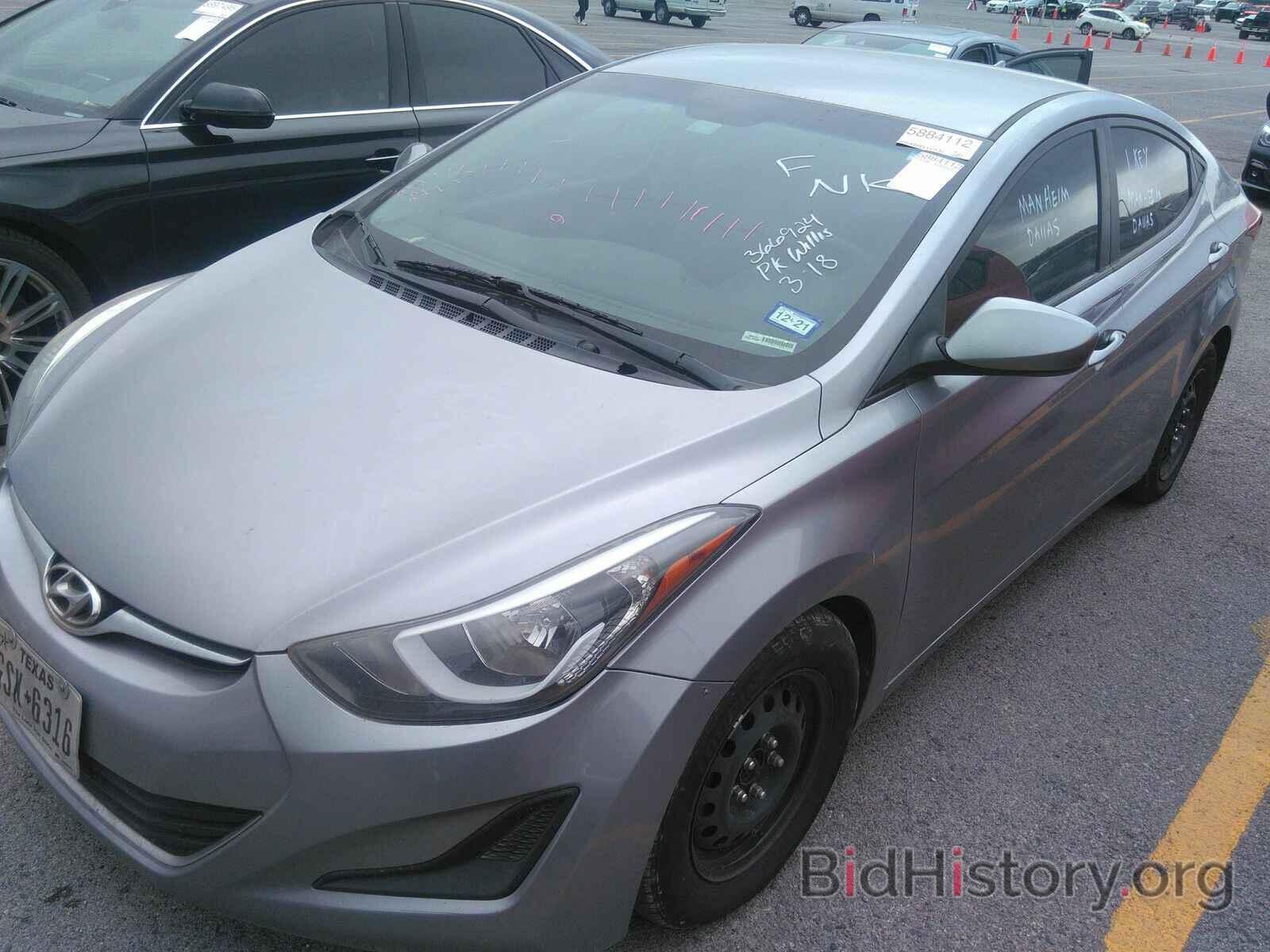 Photo 5NPDH4AE2GH731621 - Hyundai Elantra 2016