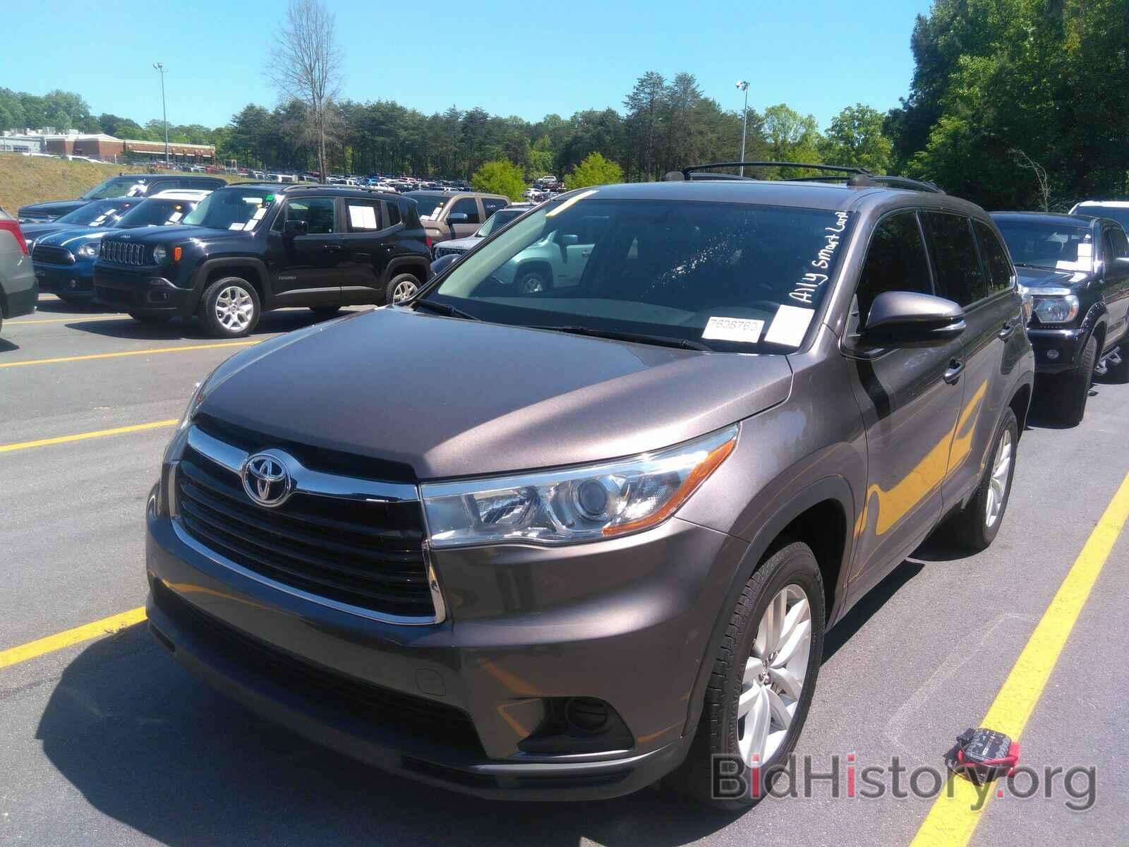 Фотография 5TDZKRFH0GS157389 - Toyota Highlander 2016