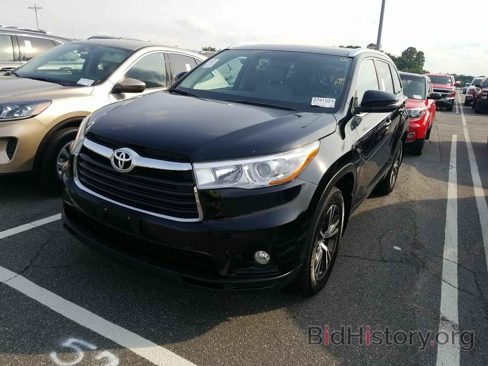 Photo 5TDJKRFH0GS258736 - Toyota Highlander 2016