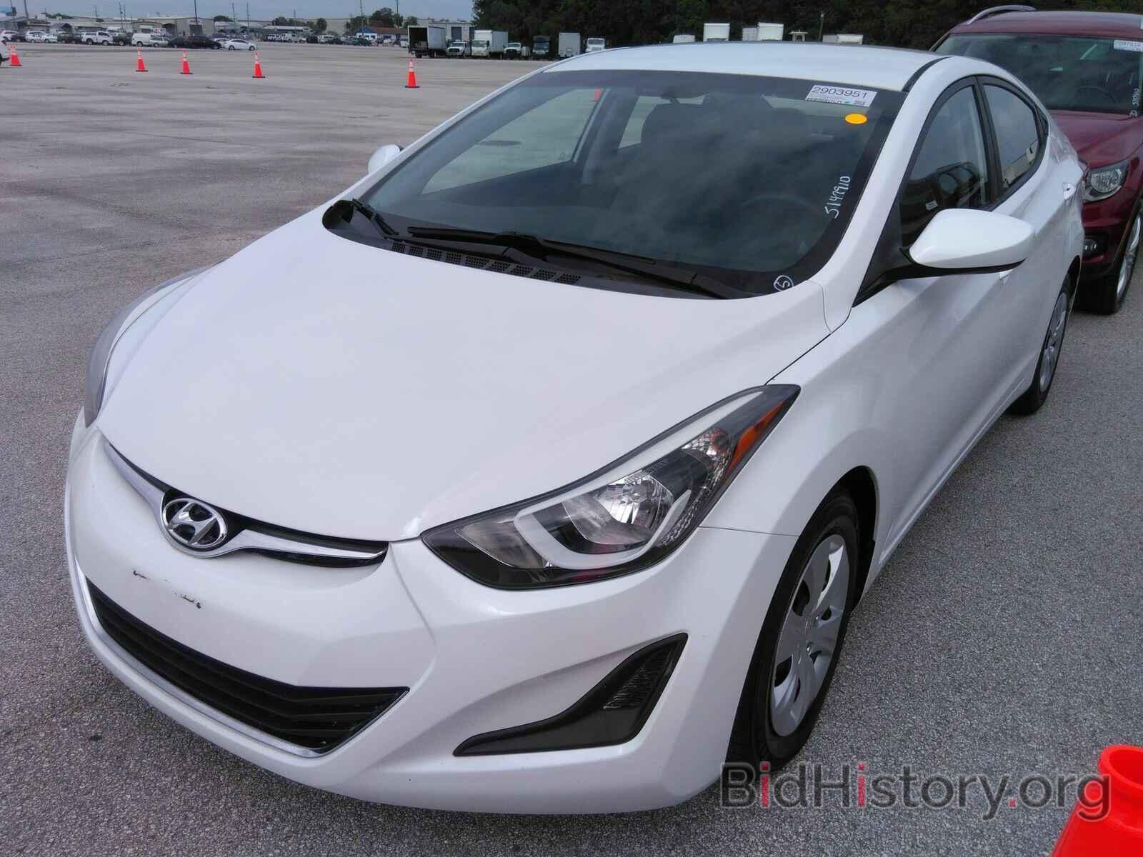 Фотография 5NPDH4AE4GH687380 - Hyundai Elantra 2016